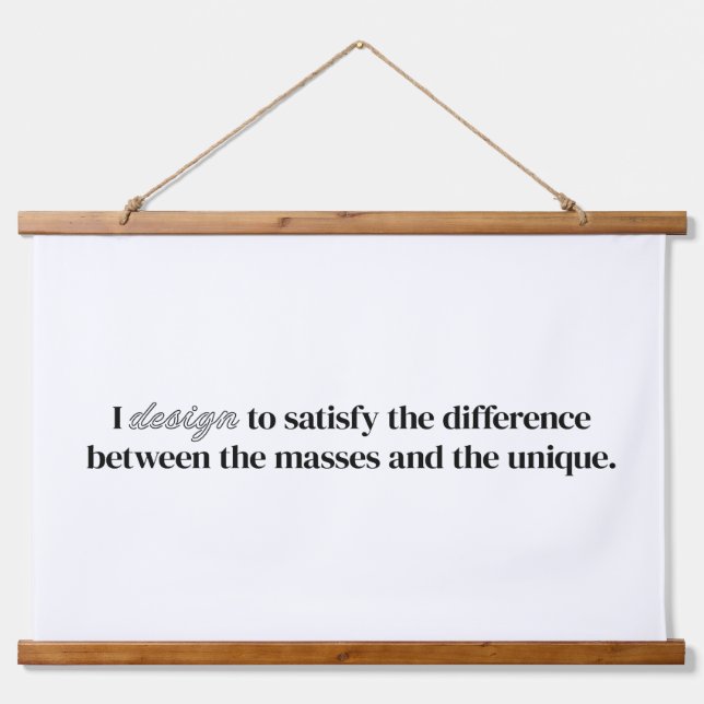 Ich entwerfe Wandteppiche aus Holz (Vorne)