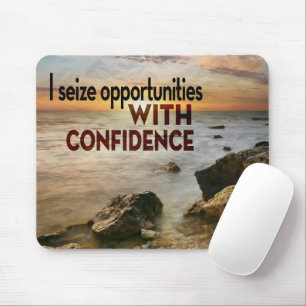 "Ich ergreife Chancen" Motivation Affirmation Mousepad