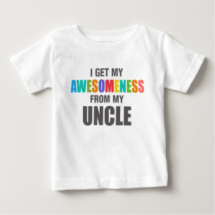 Ich erhalte mein Awesomeness von meinem Onkel Baby T-shirt