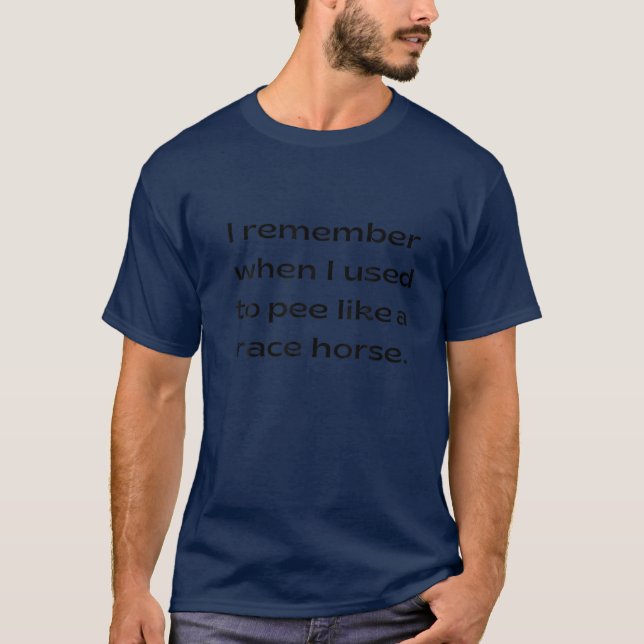 Ich erinnere mich, als ich früher wie ein Pferd pi T-Shirt (Vorderseite)