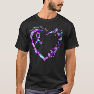 Ich erinnere mich an Alzheimer's Bewusstsein Lila T-Shirt