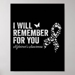 Ich erinnere mich an Heimers Awareness Dementia Poster