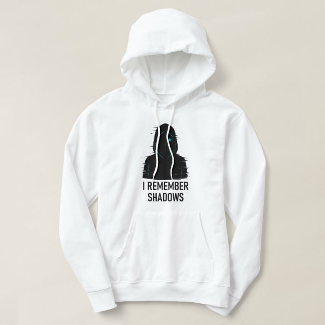 Ich erinnere mich an Schatten - geflochtene Abbild Hoodie (Design vorne)