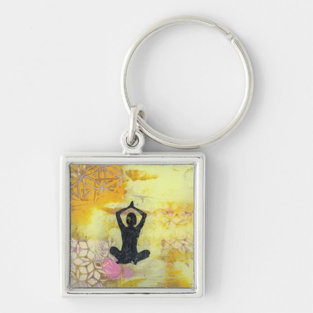 Ich erinnere mich daran, Yoga Girl Key Chain zu me Schlüsselanhänger (Vorne)