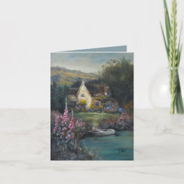 "Ich erinnere mich" englisches Cottage Karte