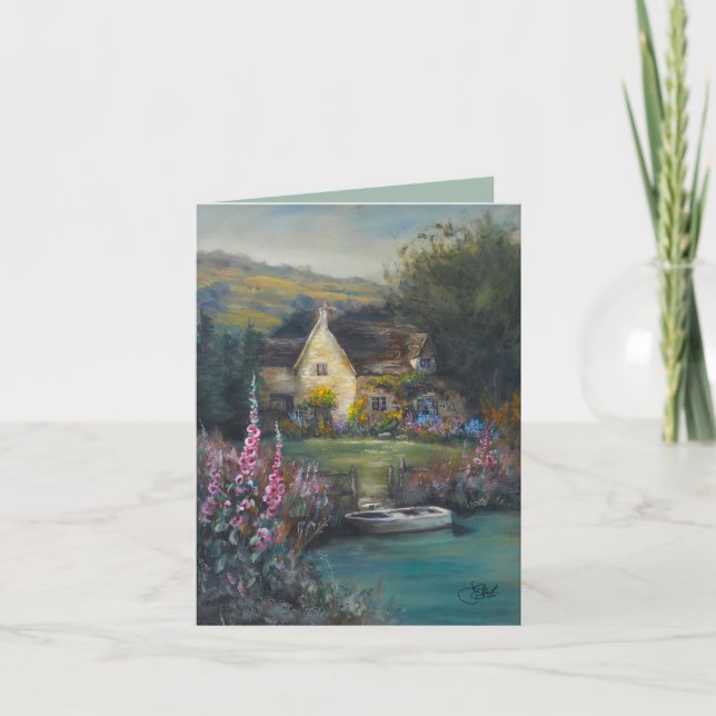 "Ich erinnere mich" englisches Cottage Karte (Vorderseite)