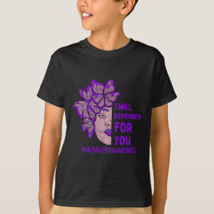 Ich erinnere mich für euch an Alzheimer-Schmetterl T-Shirt