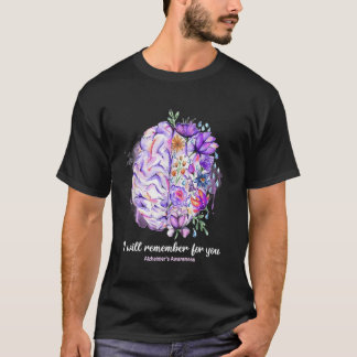 Ich erinnere mich für Sie an Alzheimer's Bewusstse T-Shirt