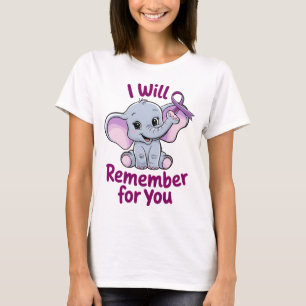 Ich erinnere mich für Sie an die Niedliche Elefant T-Shirt
