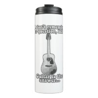 Ich erinnere mich nicht an die Frage, aber Gitarre