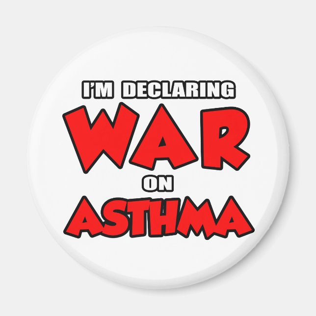 Ich erkläre den Krieg gegen Asthma Magnet (Vorne)
