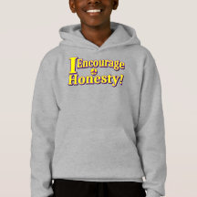 "Ich ermutige zur Ehrlichkeit!" Niedliches Design.