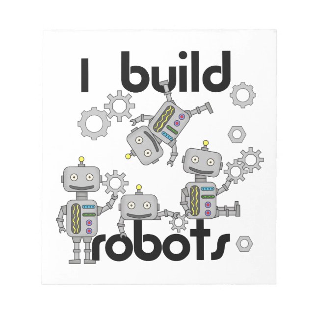 Ich errichte Roboter Notizblock (Vorderseite)