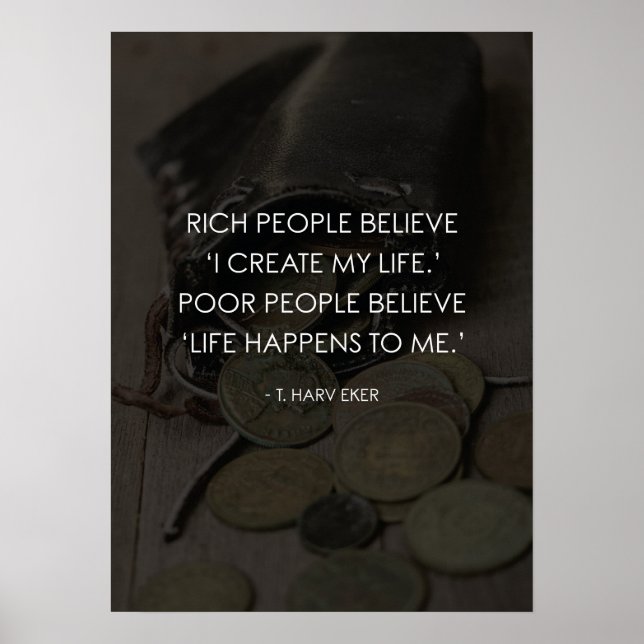 Ich erschaffe mein Leben als das Leben für mich Poster (Vorne)