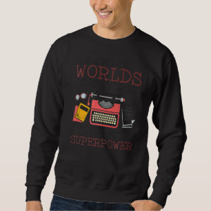 Ich erstelle Wortwelten, die das Autorenbuch schre Sweatshirt