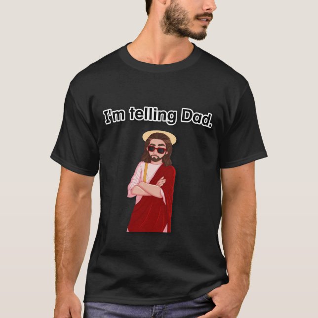 Ich erzähle es Papa T-Shirt (Vorderseite)