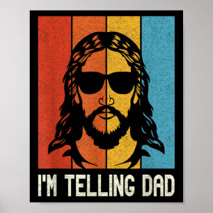 Ich erzähle Papa - Jesus trägt Sonnenbrille - Lust Poster