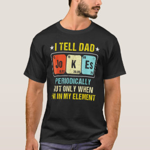 Ich erzähle Papa-Witze periodisch lustig vintage V T-Shirt