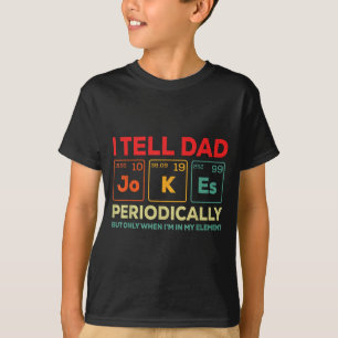 Ich erzähle Papa-Witze regelmäßig Element Vintage- T-Shirt