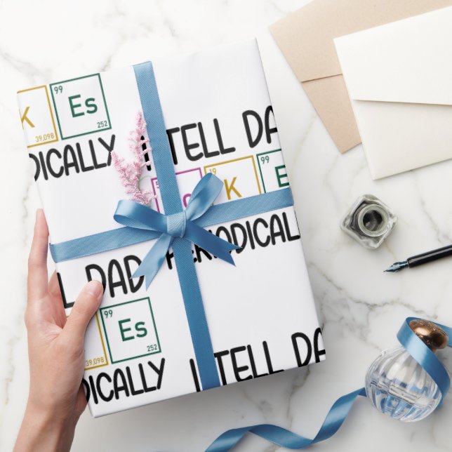 Ich erzähle Vater Jokes regelmäßig Geschenkpapier (Schenken)