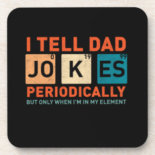 Ich erzähle Vater Jokes regelmäßig lustige Väter Getränkeuntersetzer