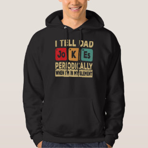 Ich erzähle Vater Jokes regelmäßig Retro Vater Dad Hoodie