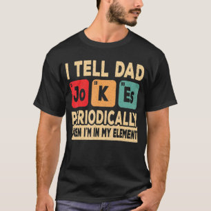 Ich erzähle Vater Jokes regelmäßig Retro Vater Dad T-Shirt