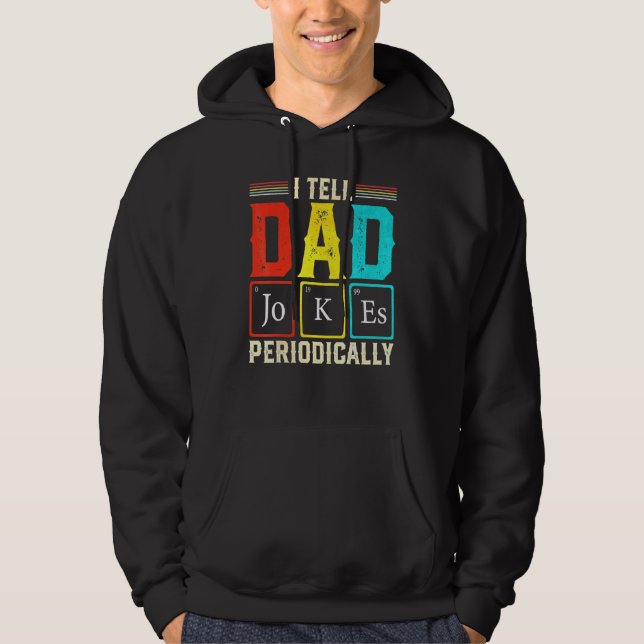 Ich erzähle Vater Jokes regelmäßig Science Chemist Hoodie (Vorderseite)