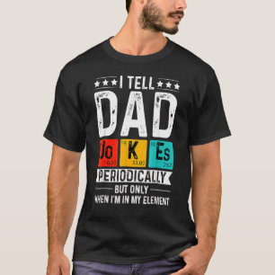 Ich erzähle Vater Jokes regelmäßig Vater Vintag Vä T-Shirt