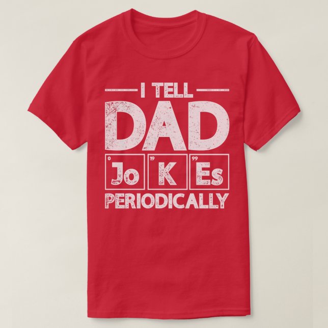 Ich erzähle Vater Jokes regelmäßig Vater-Witze T-Shirt (Design vorne)