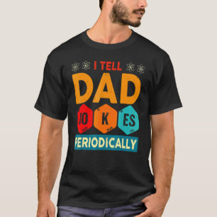 Ich erzähle Vater-Witze regelmäßig Vintagen Vatert T-Shirt