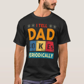 Ich erzähle Vater-Witze regelmäßig Vintagen Vatert T-Shirt