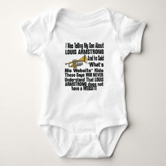 Ich erzählte meinem Sohn von Louis Armstrong Baby Strampler
