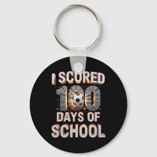 Ich erzielte 100 Tage Schulfußball 100. Schultag Schlüsselanhänger