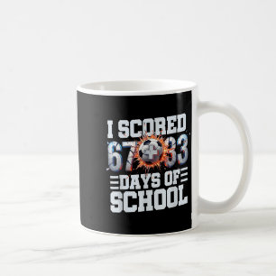 Ich erzielte 67+33 100 Tage der Schule Fußball Spo Kaffeetasse