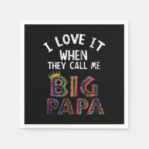 Ich es, wenn Sie mich Gig Papa Shirt Hip Hop nenn Serviette