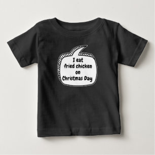 Ich esse am Weihnachtsfeiertag die Weihnachtssprec Baby T-shirt