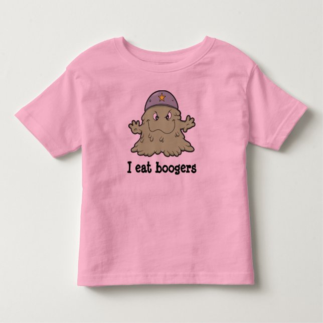 Ich esse Boogers T - Shirt für Kleinkinder (Vorderseite)