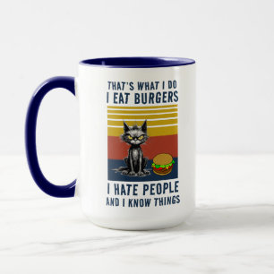 Ich esse Burgers Tasse