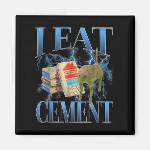Ich esse Cement verfluchte Katze Funny Odly spezif Magnet