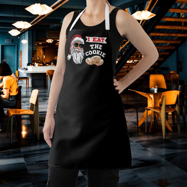 Ich esse das Keks Funny Dirty Joke Weihnachten Schürze (I Eat The Cookie Funny Dirty Joke Santa Christmas Apron
)