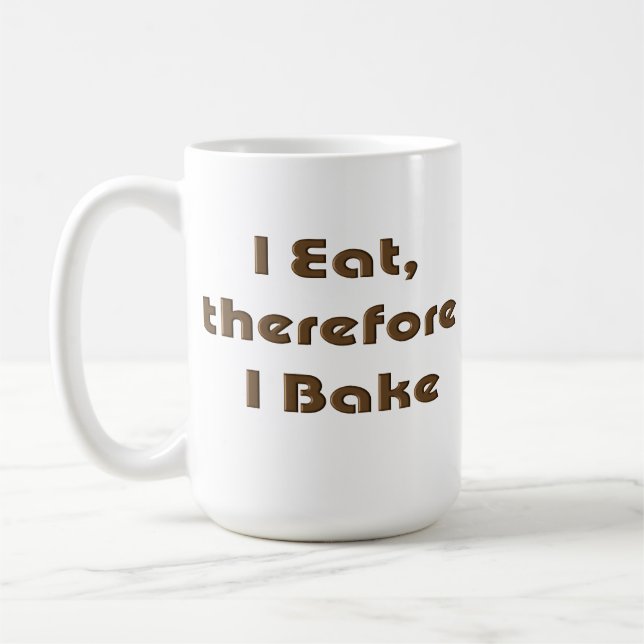 Ich esse, deshalb backe ich kaffeetasse (Links)