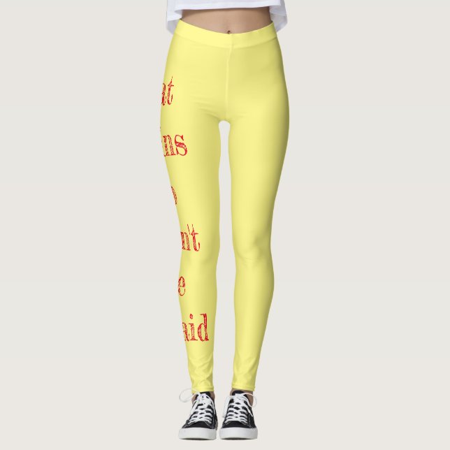 Ich esse Gehirne Leggings (Vorderseite)