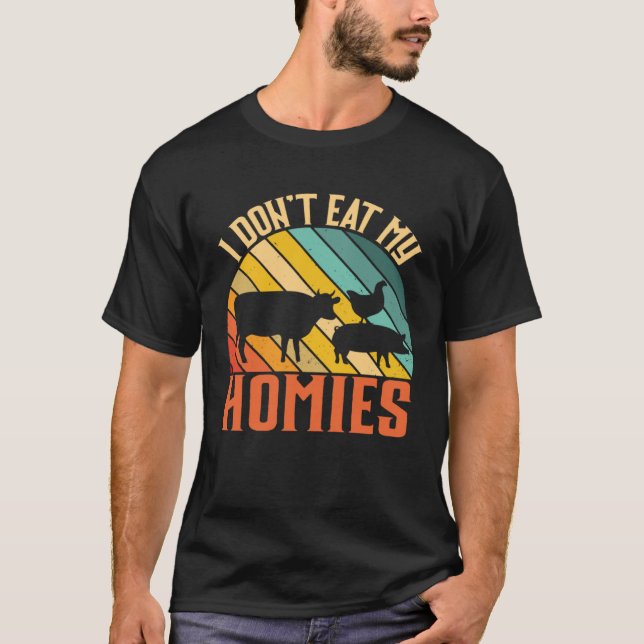Ich esse keine Tiere vegetarisch T-Shirt (Vorderseite)