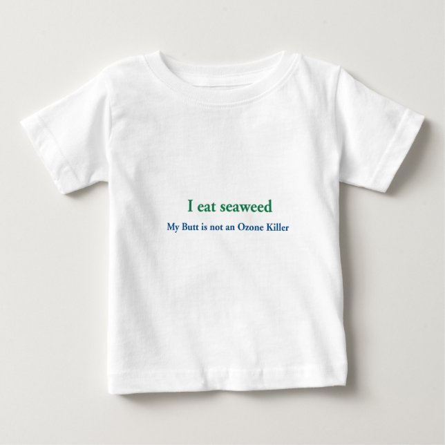 Ich esse Meerespflanze Baby T-shirt (Vorderseite)