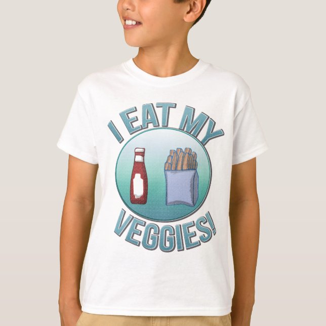 Ich esse mein Veggies-KinderShirt T-Shirt (Vorderseite)