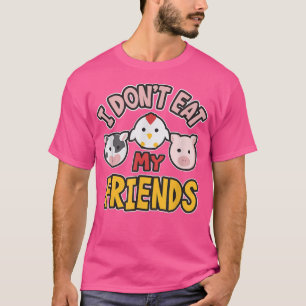 Ich esse meine Freunde nicht vegetarisch Vegan T-Shirt