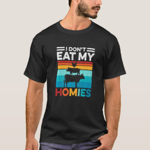 Ich esse meine Heimat nicht vegetarisch Vegan Retr T-Shirt