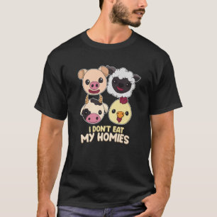 Ich esse meinen Buddy Vegan vegetarische Veggie T-Shirt