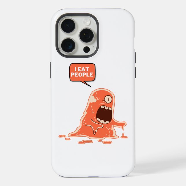 ich esse Menschen iPhone Hülle (Rückseite)